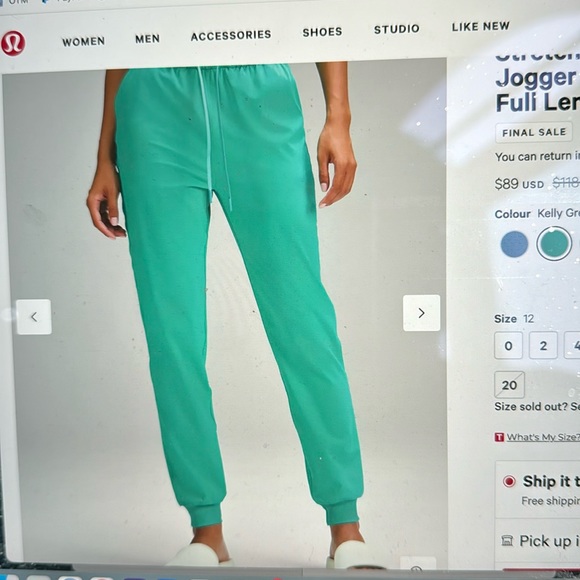 lululemon athletica Pants - LULULEMON Stretch High-Rise Jogger Full Length sz 12